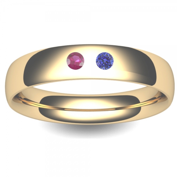 Birthstone Wedding Ring Court 3 8mm TBTCH18Y 18ct Yellow Gold TBTCH18Y   Yellow 18 600x600 